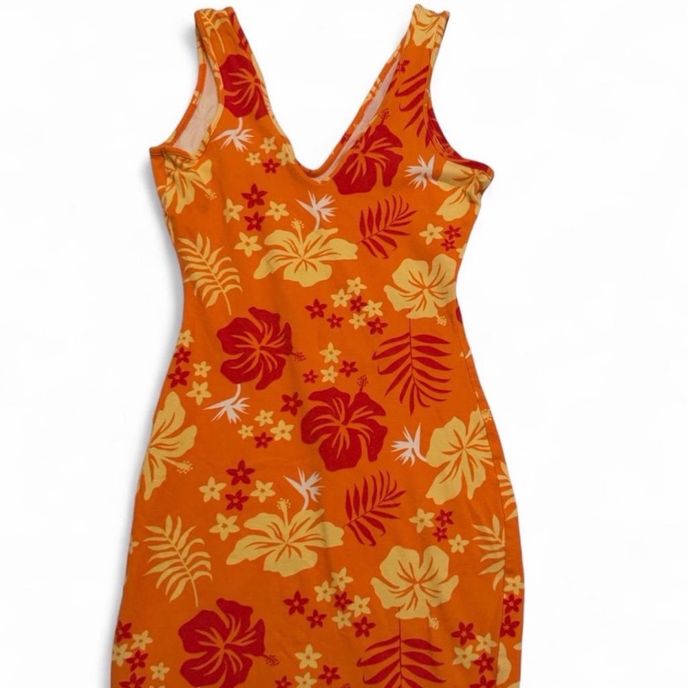 Floral Orange and yellow Dress